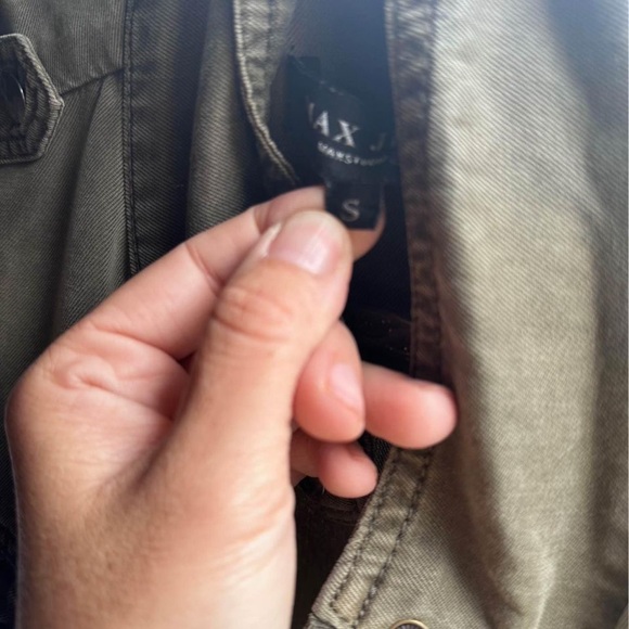 Max jeans size small military style army green vest - Picture 2 of 4